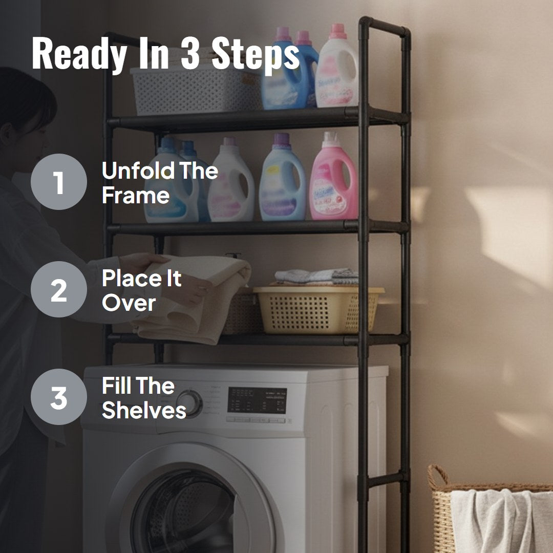 Stakko™ No-Drill Bathroom & Laundry Organizer Shelf