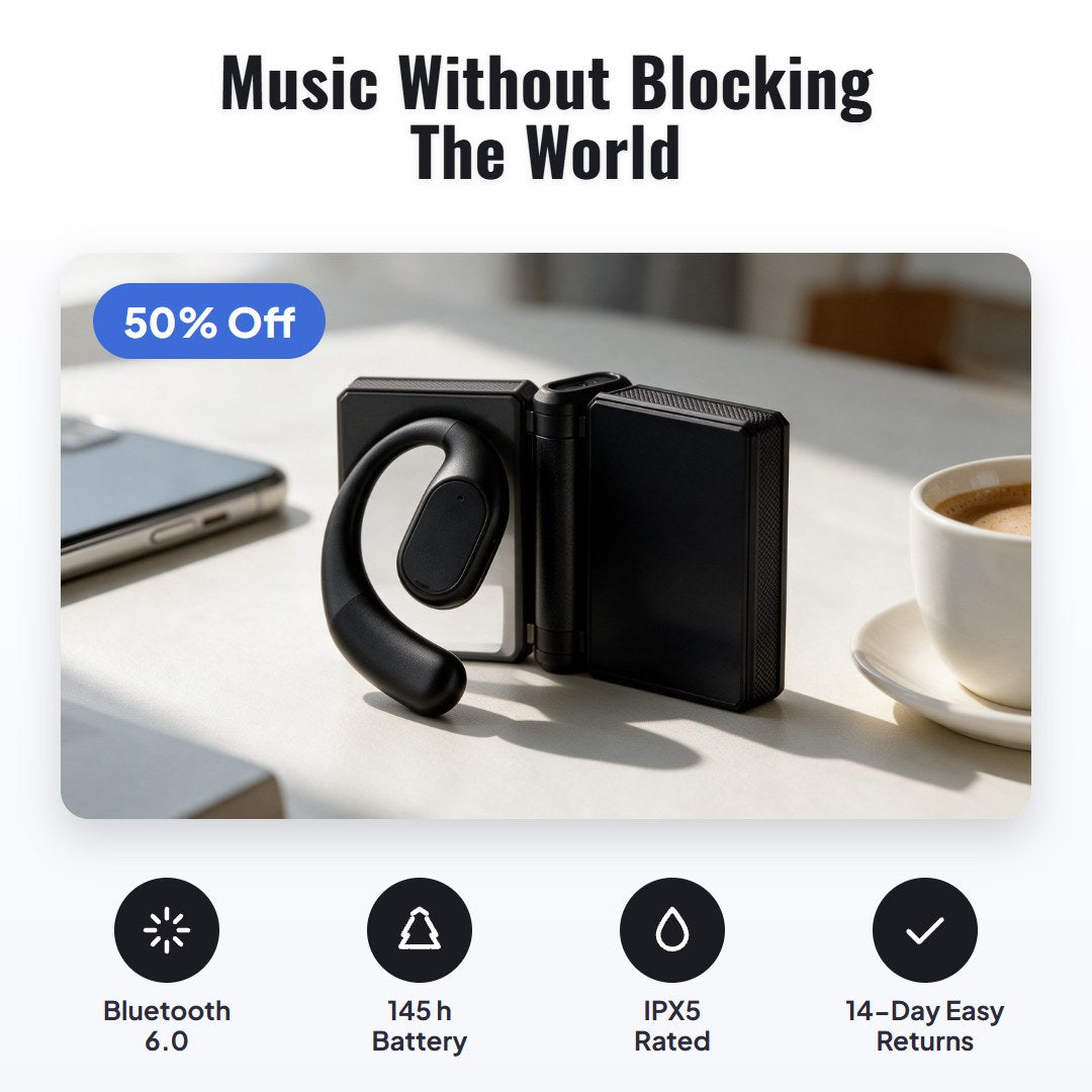 Soundfold™ trådløse ørepropper med åpent øre