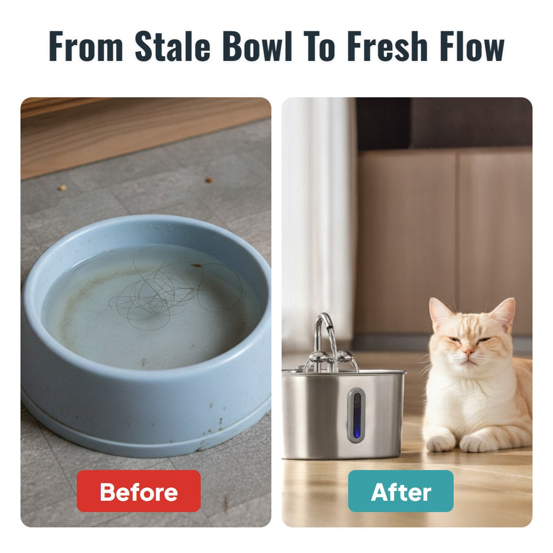 Fonte de água para pets de 2.2L Purrflow™