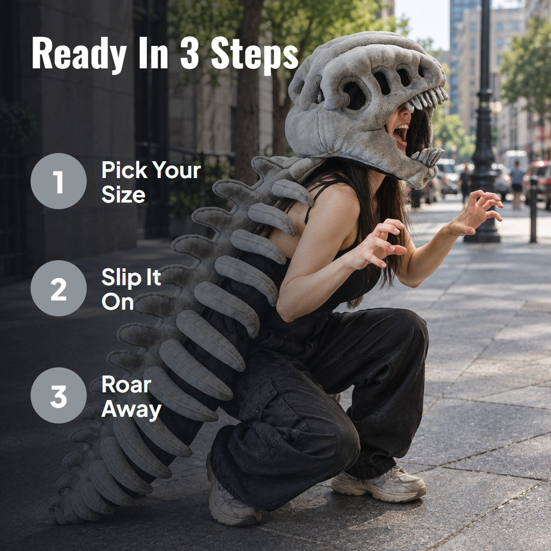 Rexolo™ Plush Dinosaur Skull Mask