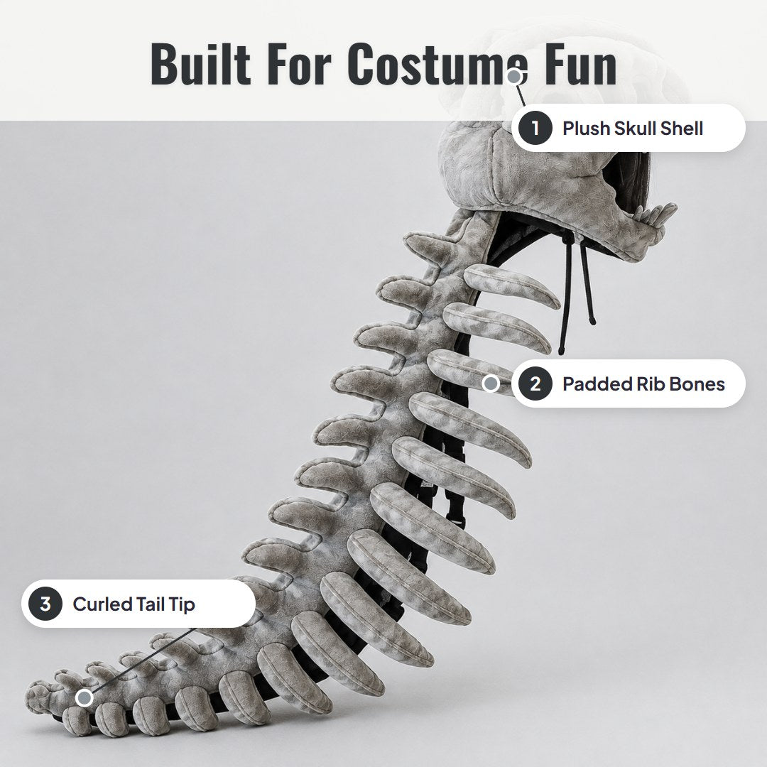 Rexolo™ Plush Dinosaur Skull Mask