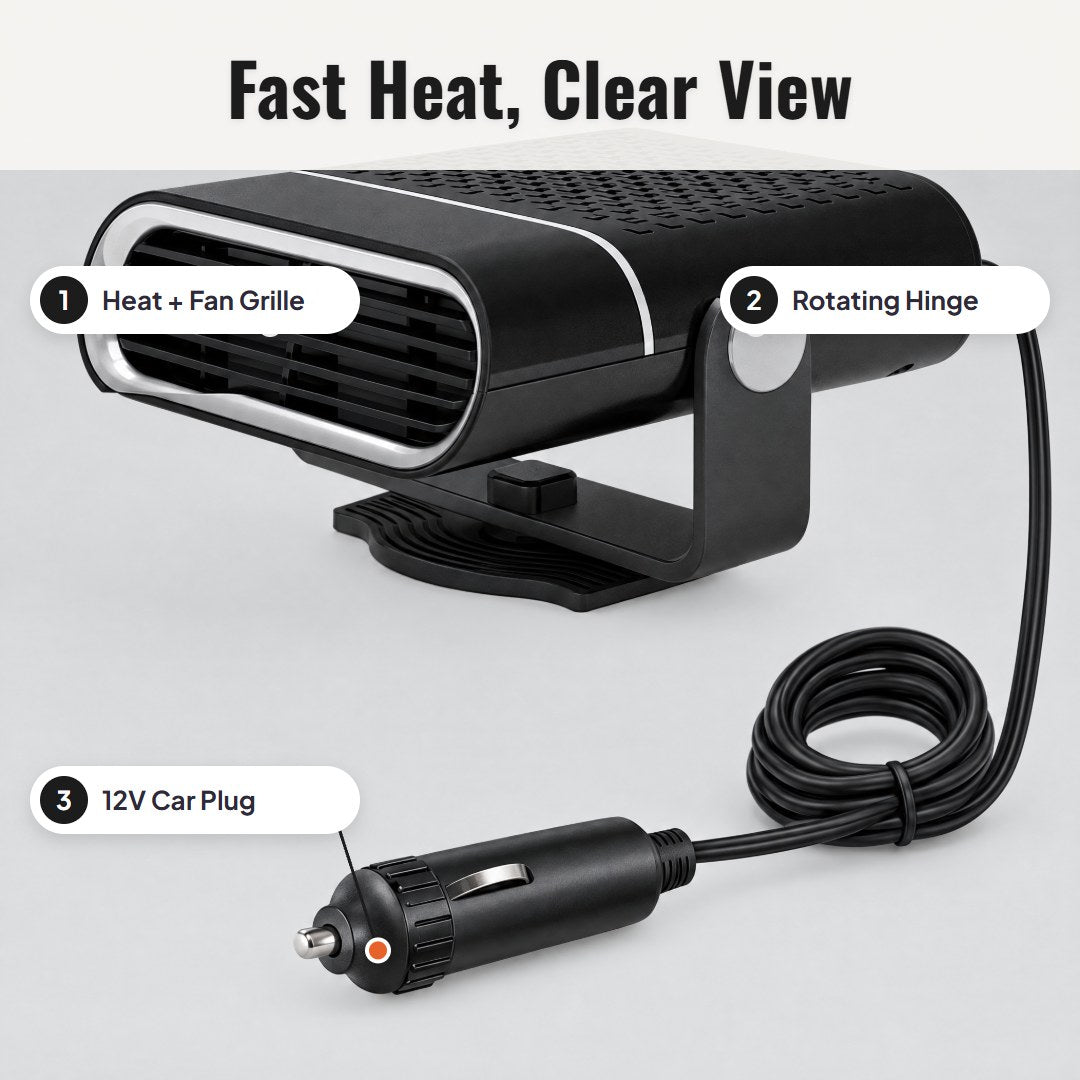 Ventra™ Tragbare 2-in-1-Autoheizung und -ventilator