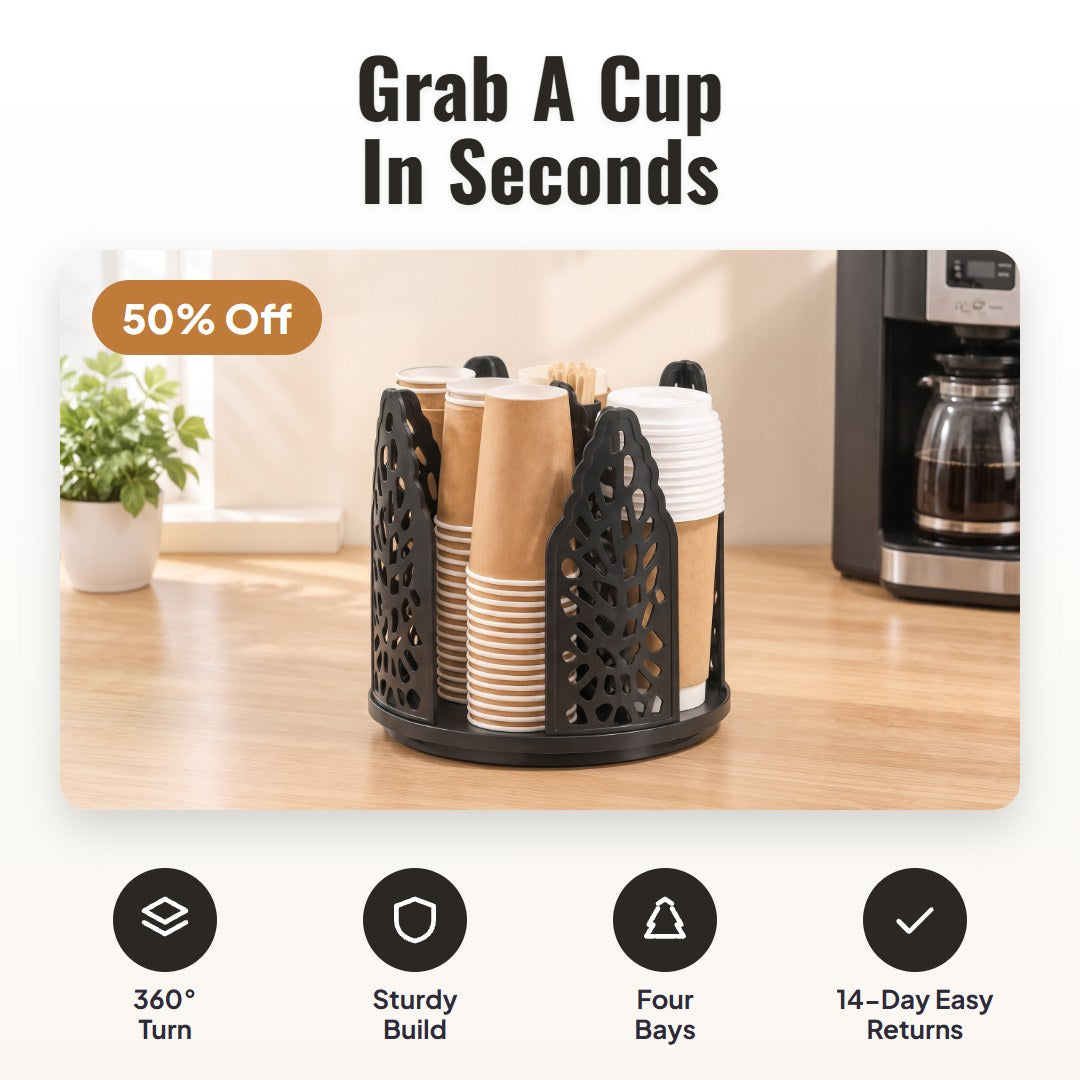Spirra™ roterande mugghållardispenser