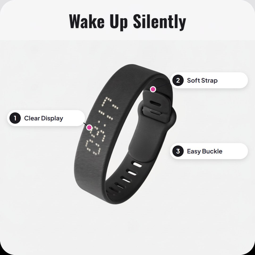 Pulsera con alarma de vibración silenciosa Zelvo™