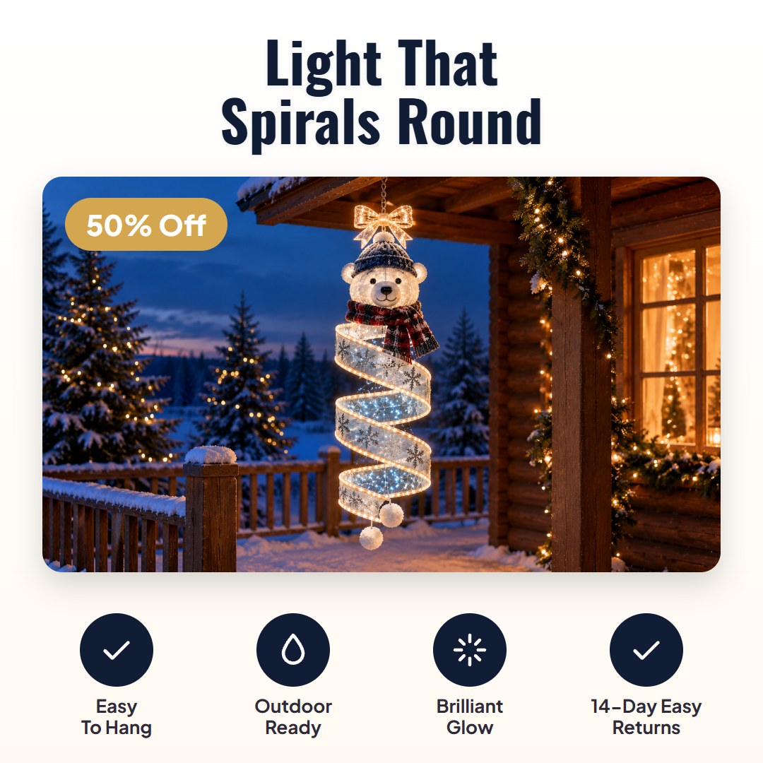 Glowick™ Spiral Hanging LED Light