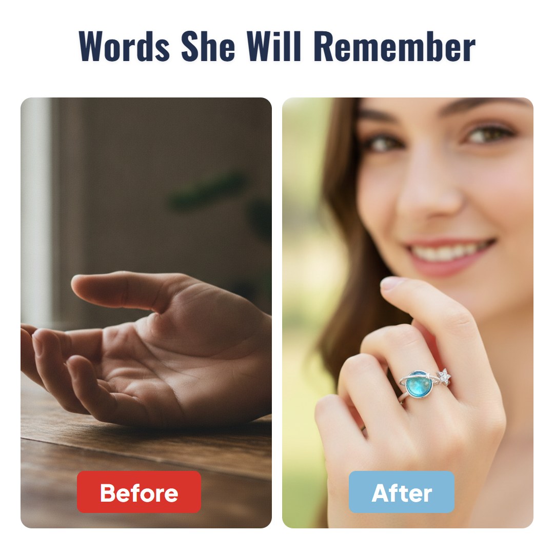 Lunaire™ Star & Moon Ring for Daughter