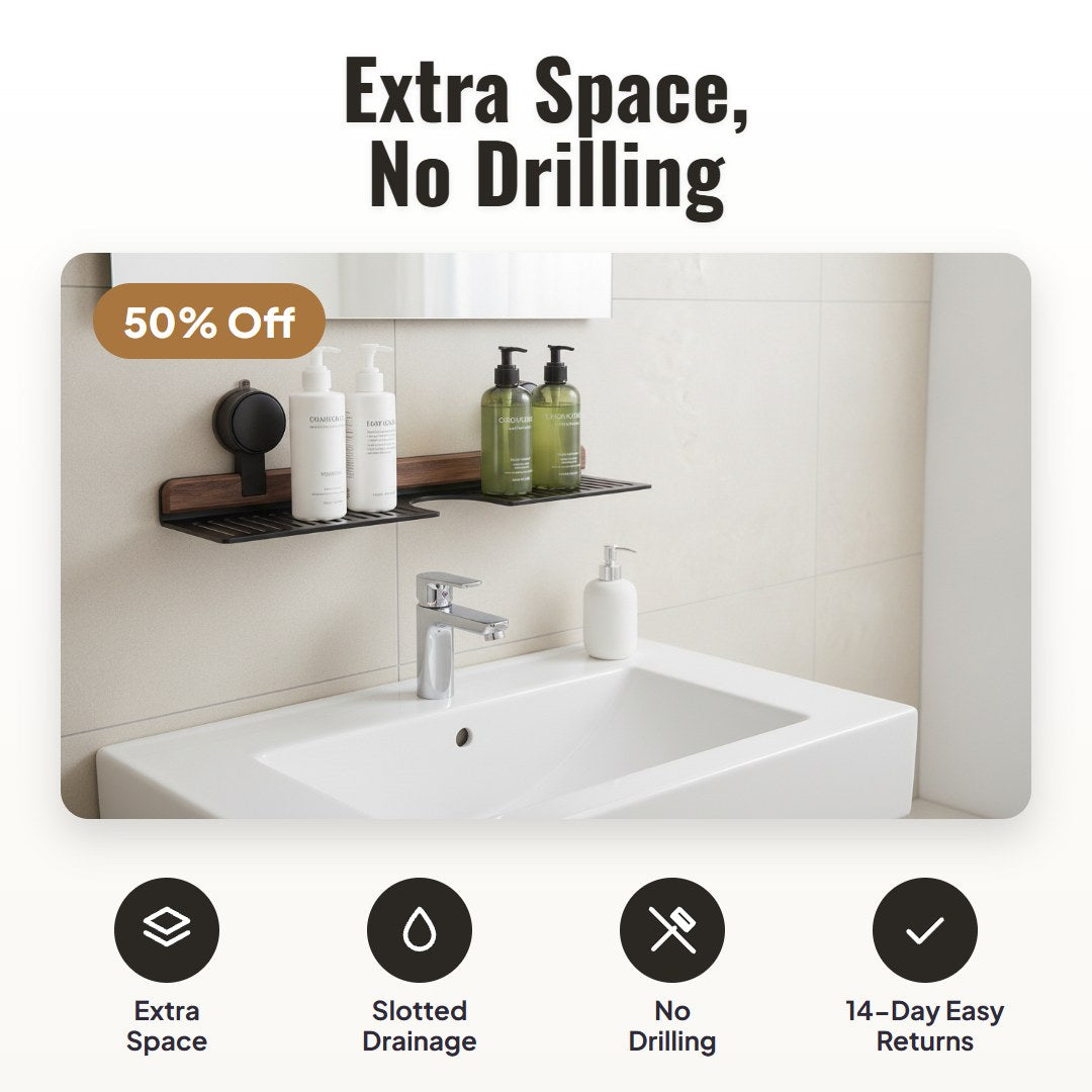 Walno™ Suction Cup Sink Shelf