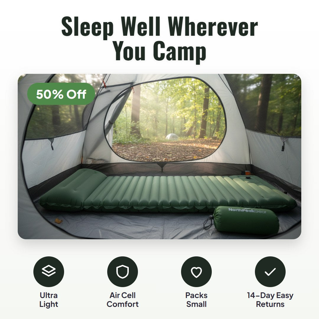 Campo™ ultraleichte aufblasbare Campingmatratze