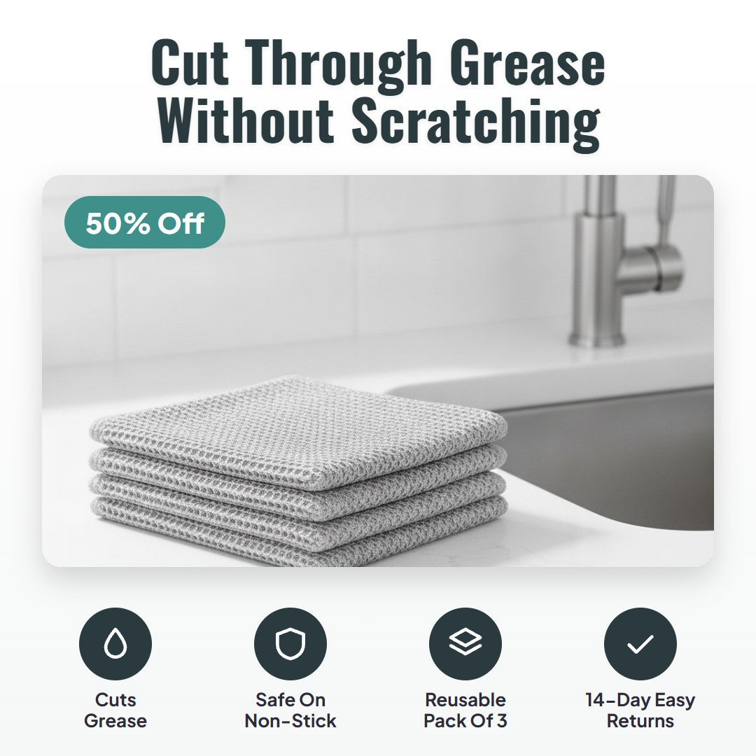 Scrubly wire mesh dish cloths