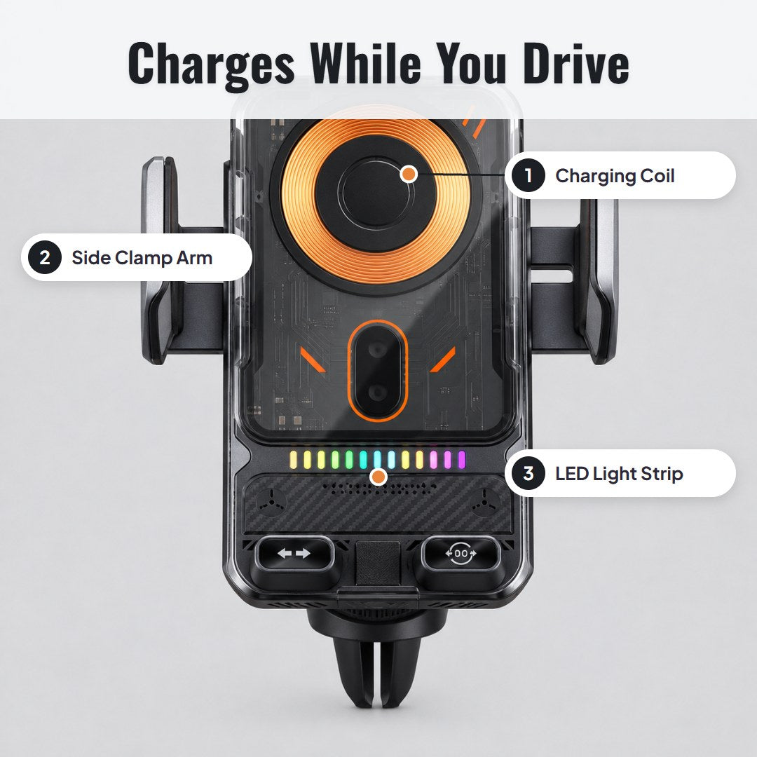 Voltix™ Wireless Fast Charging Car Mount