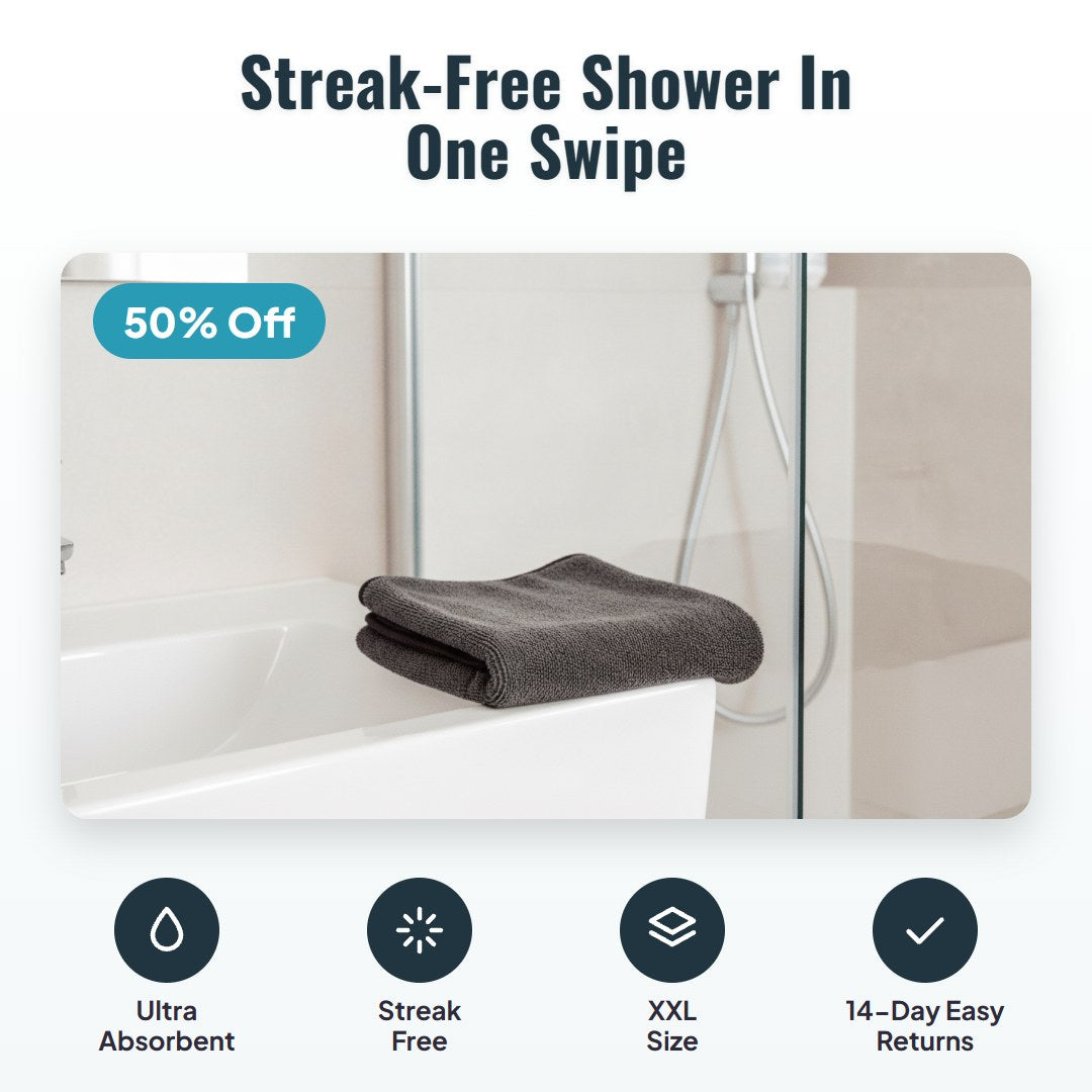 Dryvo™ XXL Shower Drying Cloth (40 x 60 cm)