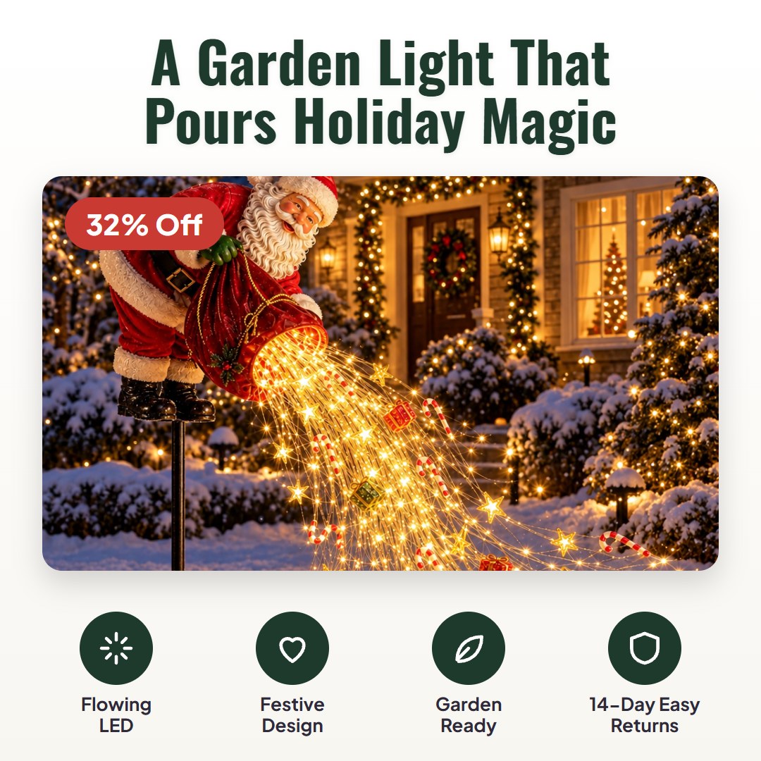 Luz de jardim de Natal com LEDs em movimento Merrypour™