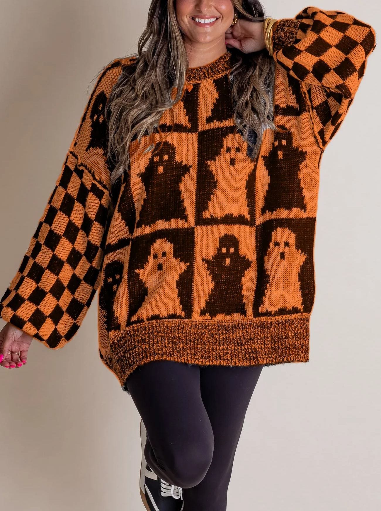 Glizm Orange Ghost / S Halloween Sweater 32$ TODAY ONLY