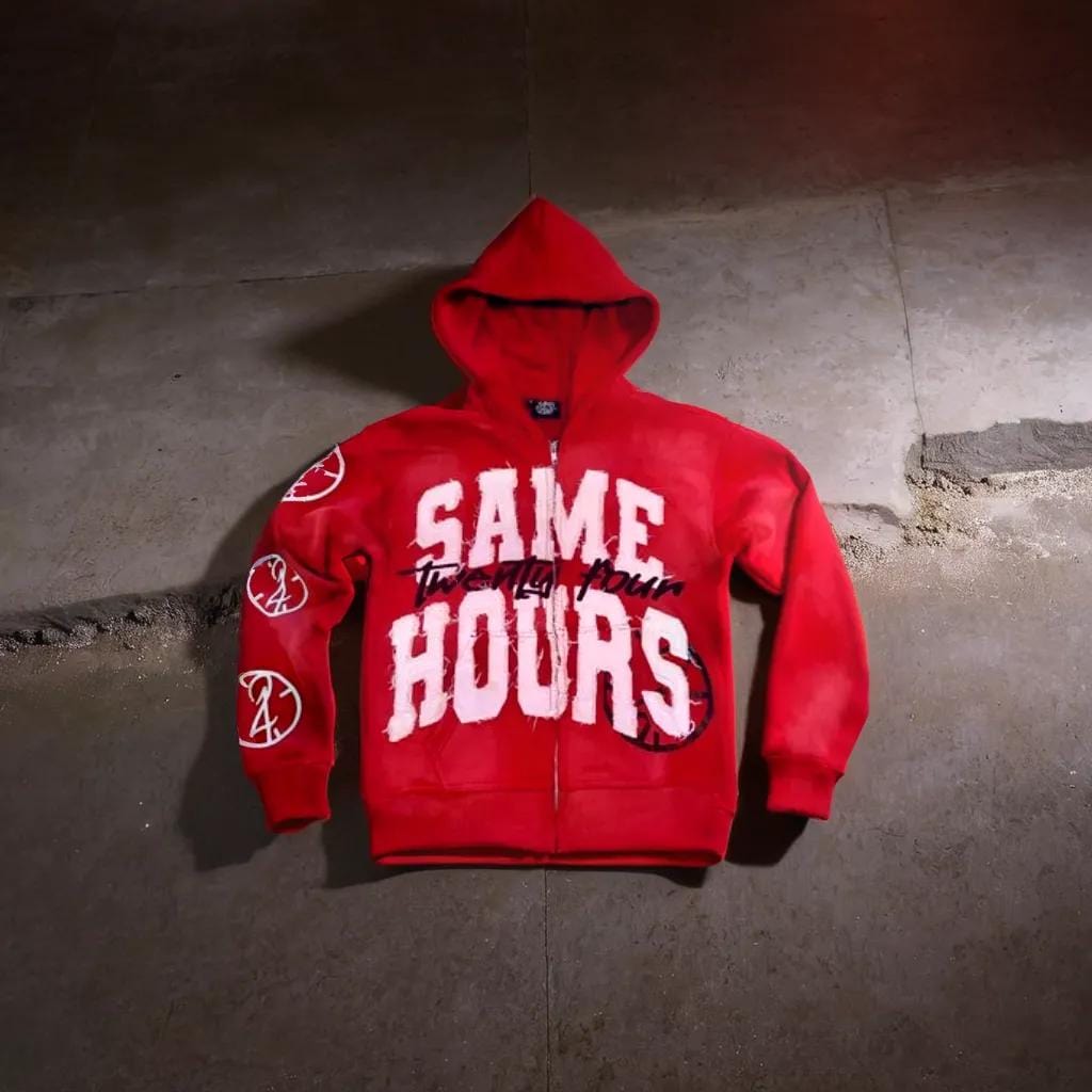 Glizm Red / S Same Hours Zip Up 25$ TODAY ONLY