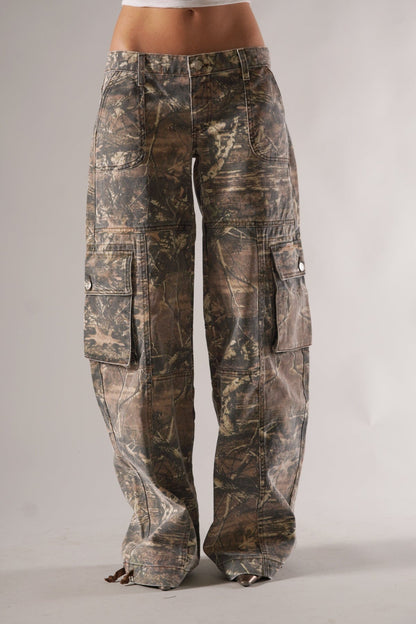 Glizm Unisex Camo Cargo Pants 20$ TODAY ONLY