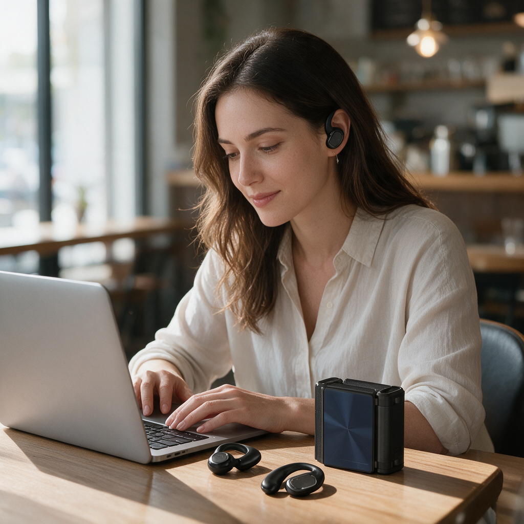 Soundfold™ Open-Ear Wireless Earbuds