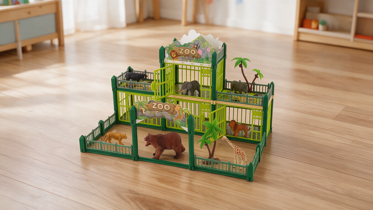 Zoki™ Modulares Zoo-Spielset zum Selbstbauen