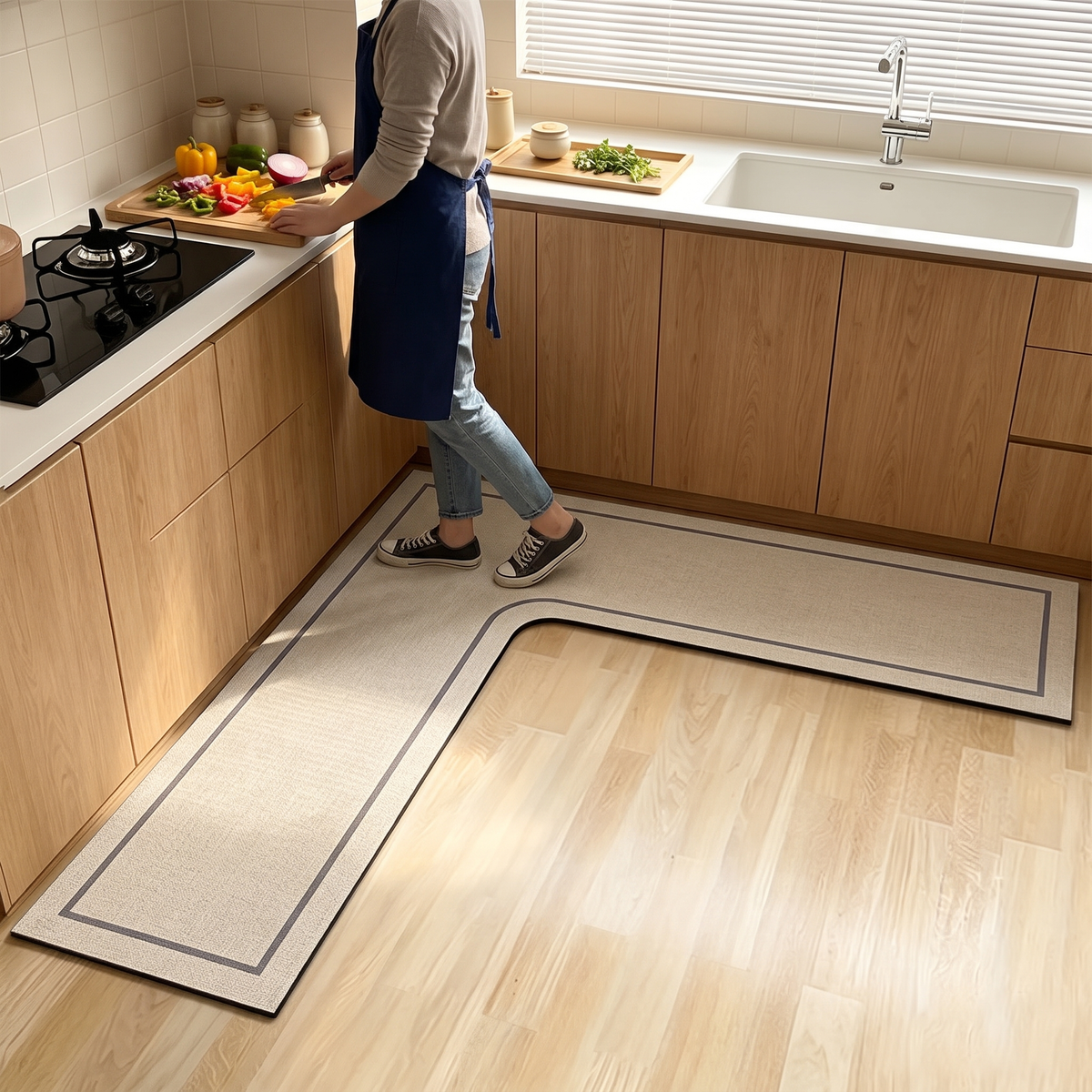 Driza™ L-Shaped Kitchen Mat