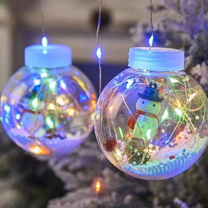 Lumora Santa Glow — Guirlande lumineuse LED de Noël avec boules 3D festives