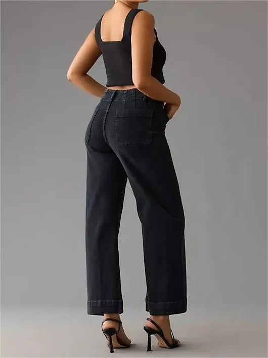 Cropped Wide-Leg Jeans 37$ TODAY ONLY