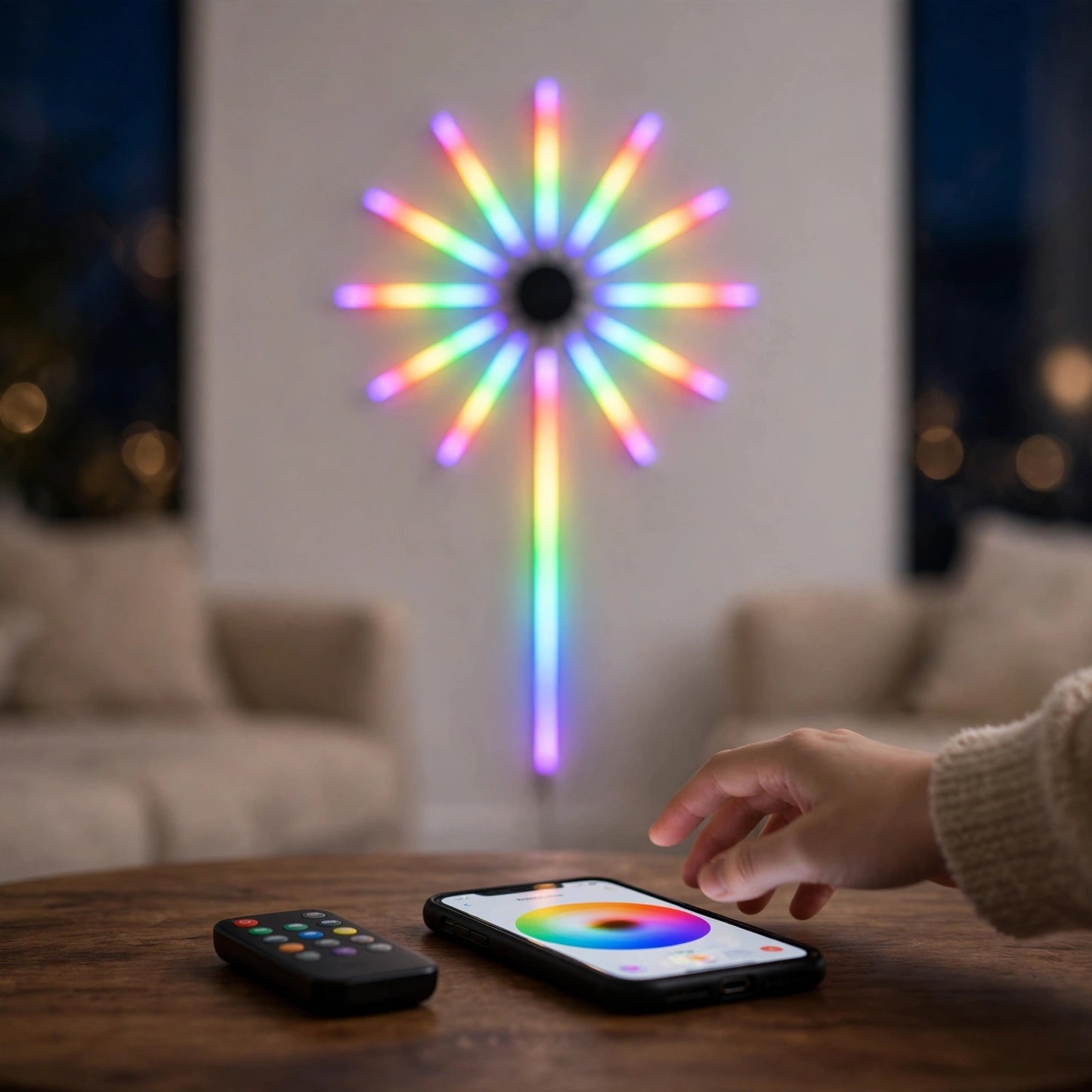 LED světla na ohňostroje