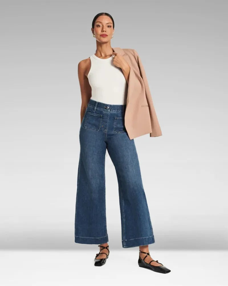 Cropped Wide-Leg Jeans 37$ TODAY ONLY