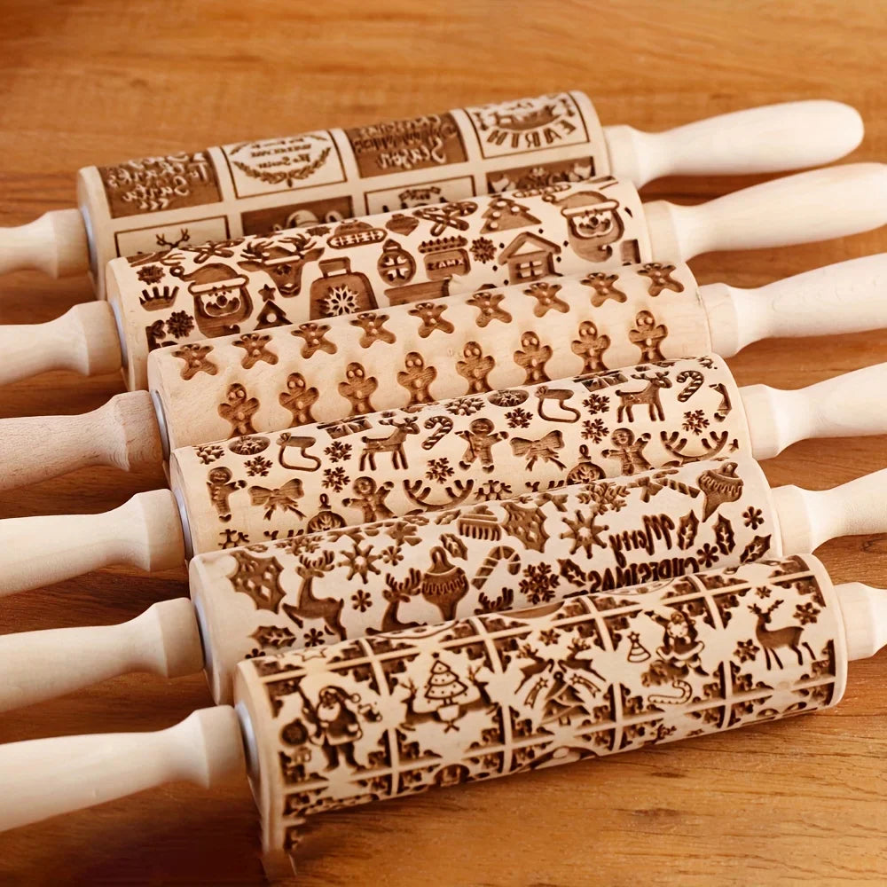 Kerst Geëmboste Roller