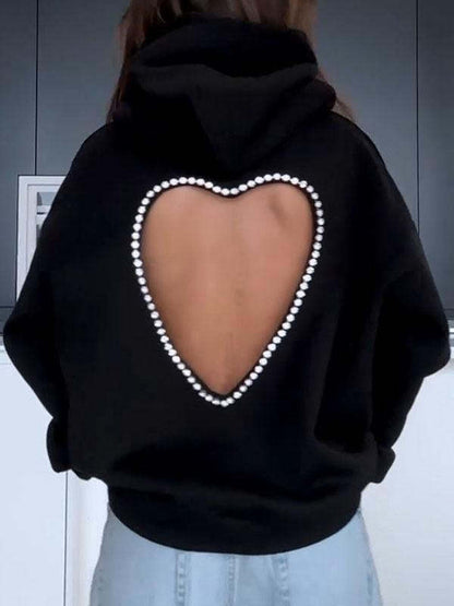 Heart Open-Back Hoodie 25$ TODAY ONLY