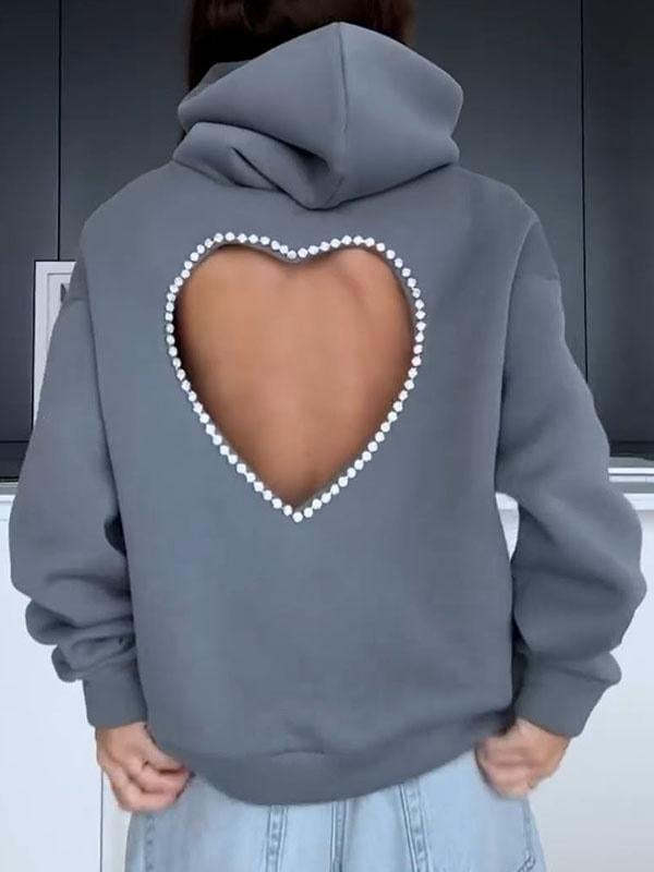 Heart Open-Back Hoodie 25$ TODAY ONLY