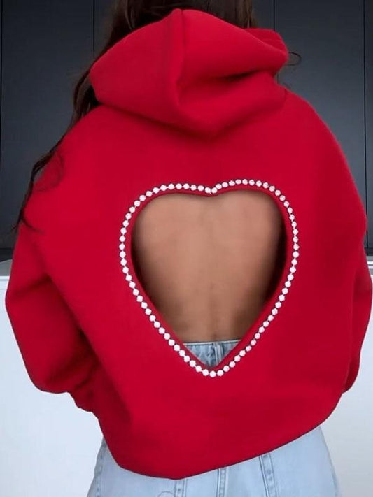 Heart Open-Back Hoodie 25$ TODAY ONLY