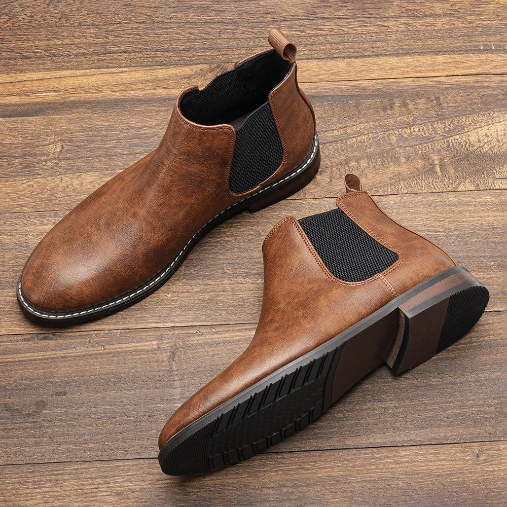 Germano Genuine Leather Chelsea Boots