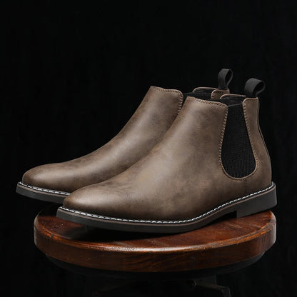 Germano Genuine Leather Chelsea Boots