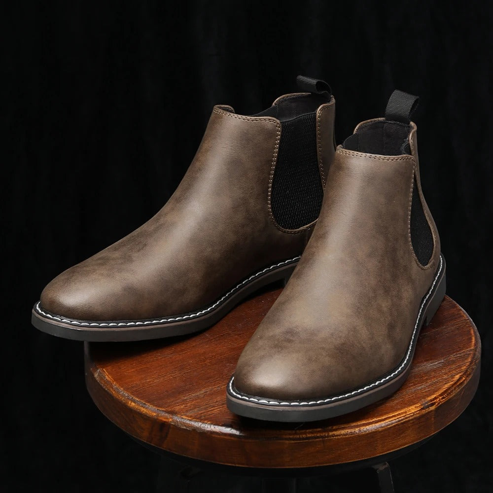 Germano Genuine Leather Chelsea Boots