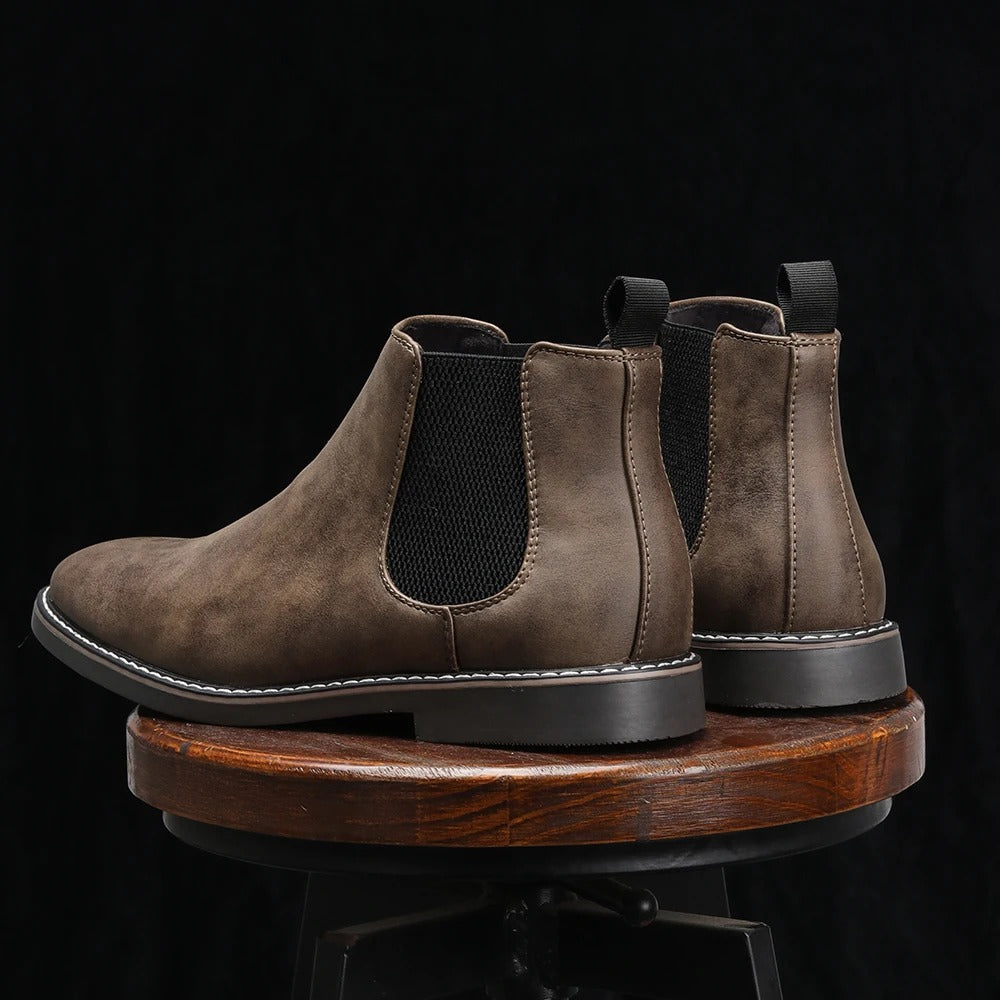 Germano Genuine Leather Chelsea Boots