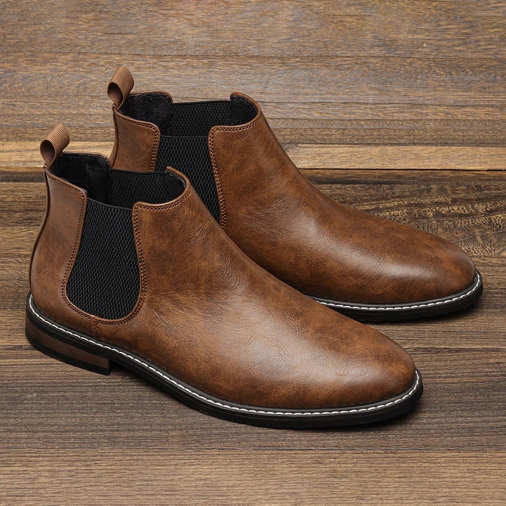 Germano Genuine Leather Chelsea Boots