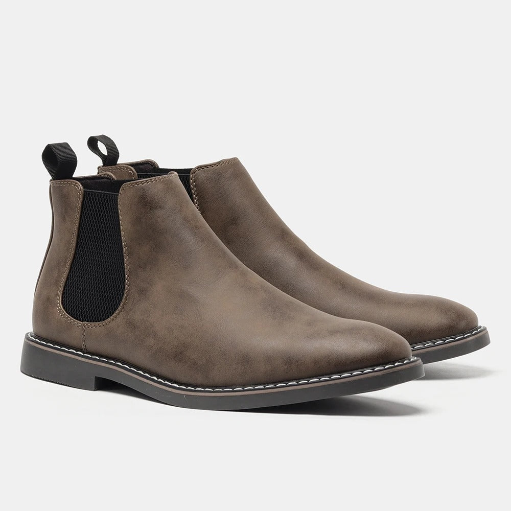 Germano Genuine Leather Chelsea Boots