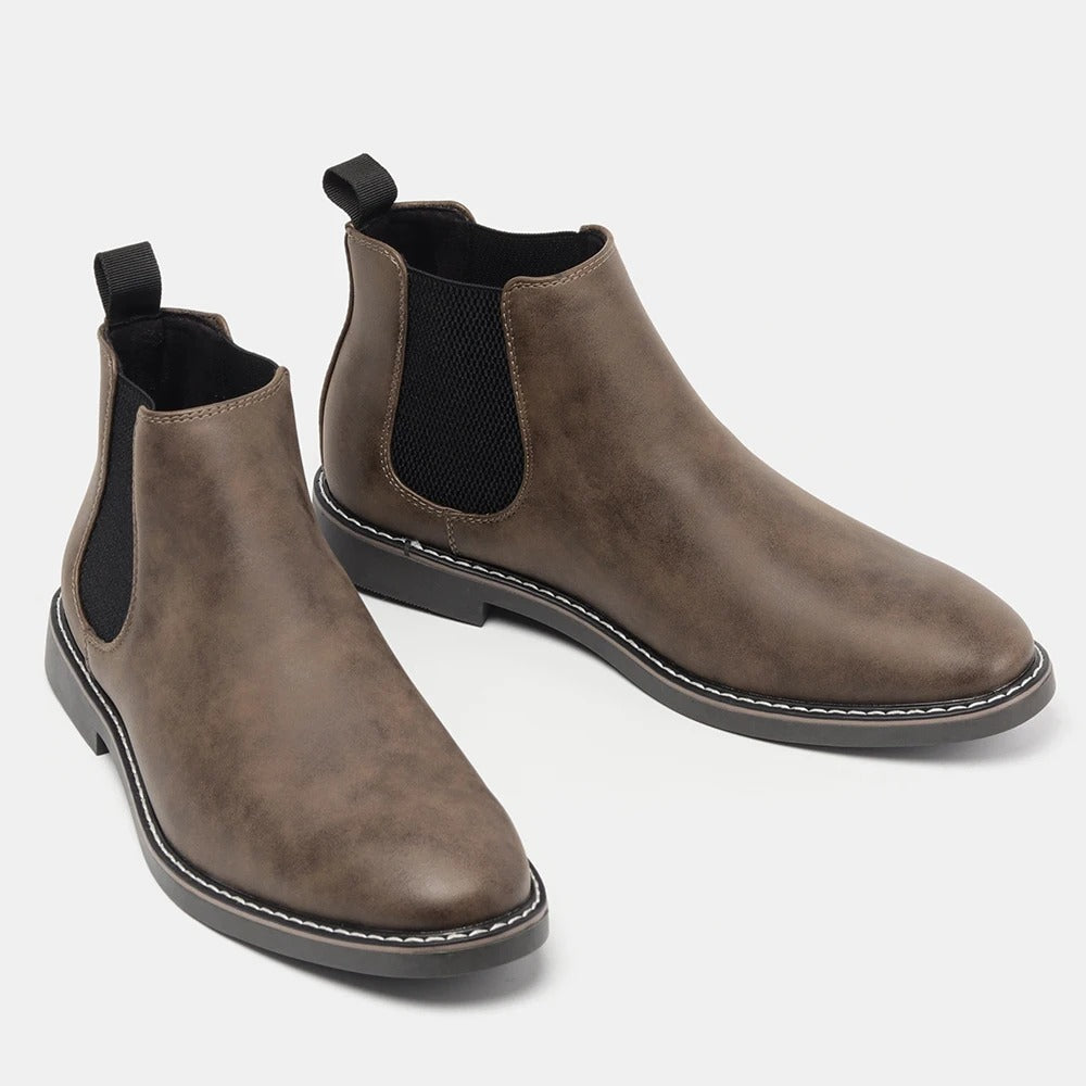 Germano Genuine Leather Chelsea Boots