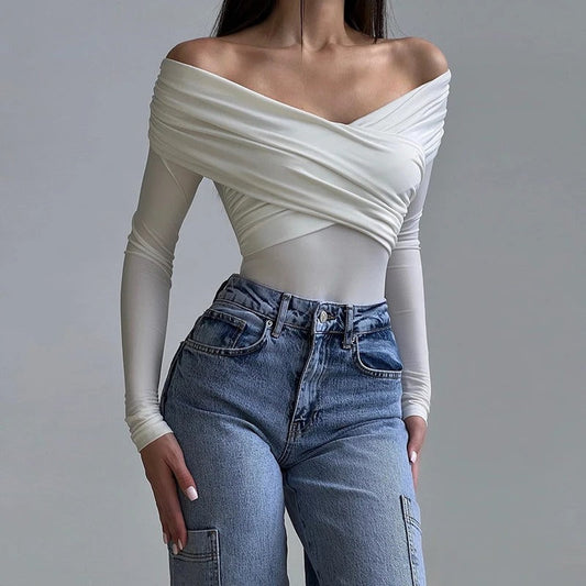 Zenata Off-Shoulder Bodysuit