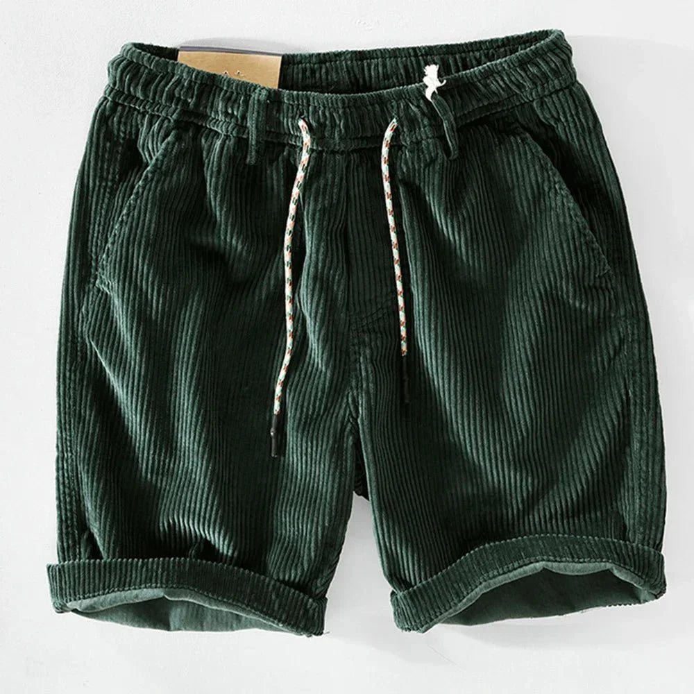 Herre Retro Cordfløyel Shorts