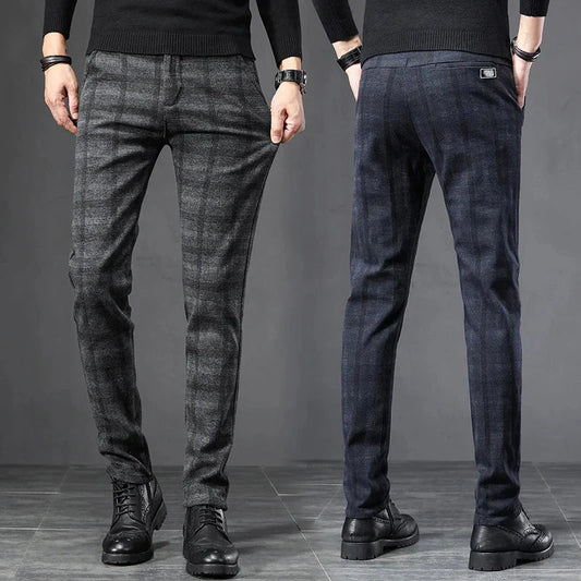 Men's Richmond Plaid Casual Pants