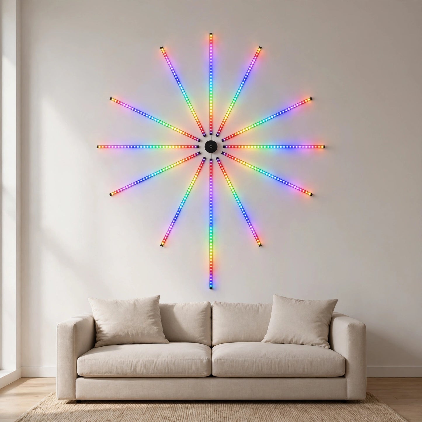 LED světla na ohňostroje