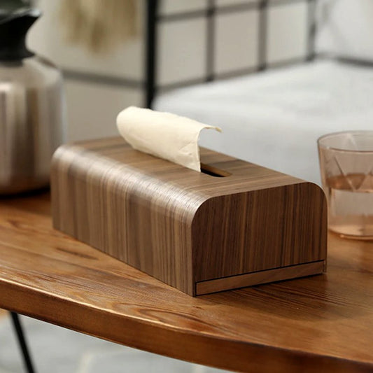 Oak Wooden Tissue Box