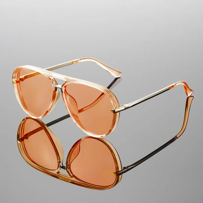 Virelli Aviators — Retro UV400 Sunglasses with Lightweight Metal Frame
