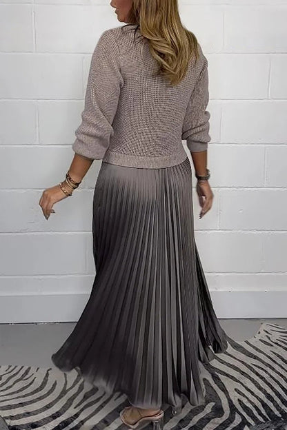 Long Sleeve Jumper & Pleated Bottom Dress 30$ TODAY ONLY