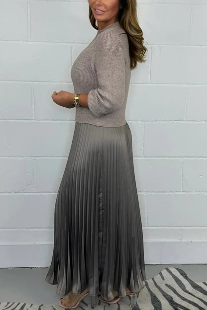 Long Sleeve Jumper & Pleated Bottom Dress 30$ TODAY ONLY