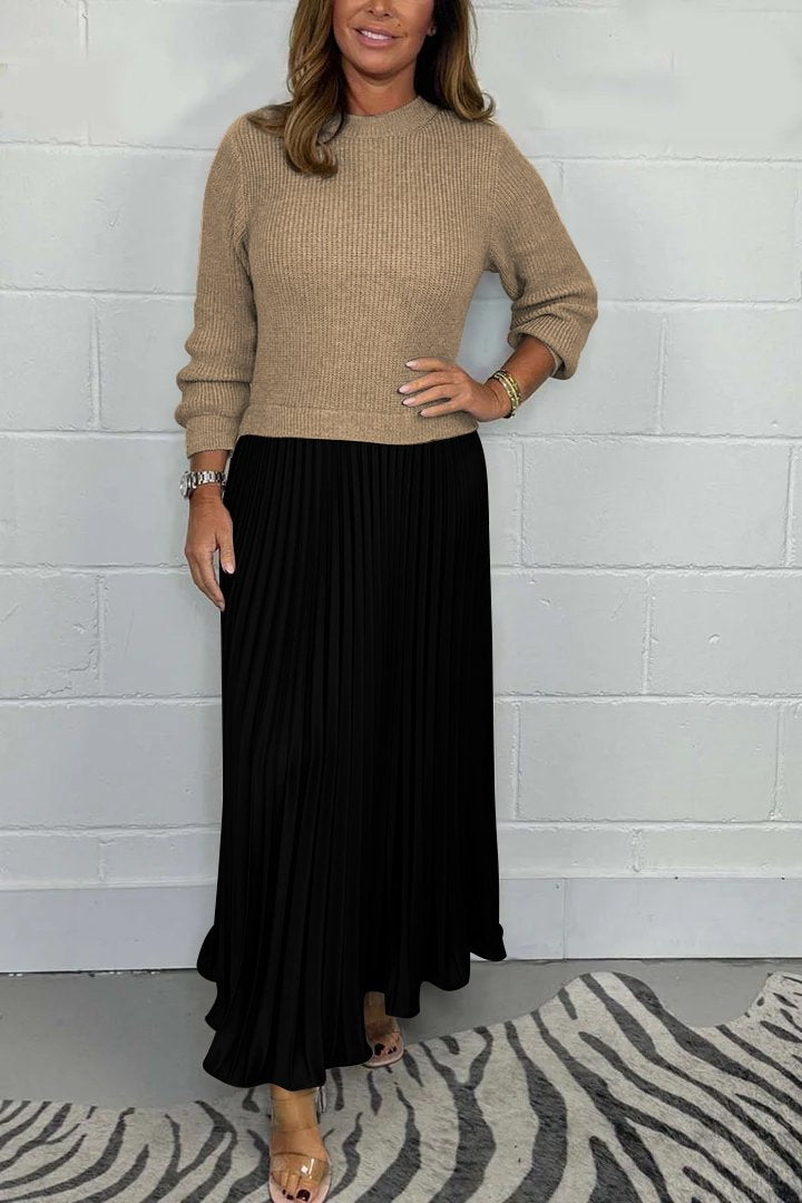 Long Sleeve Jumper & Pleated Bottom Dress 30$ TODAY ONLY