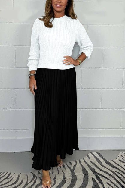 Long Sleeve Jumper & Pleated Bottom Dress 30$ TODAY ONLY