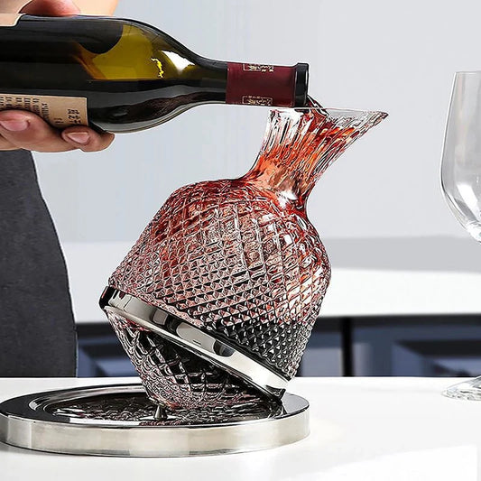 Prestige Crystal Rotating Decanter