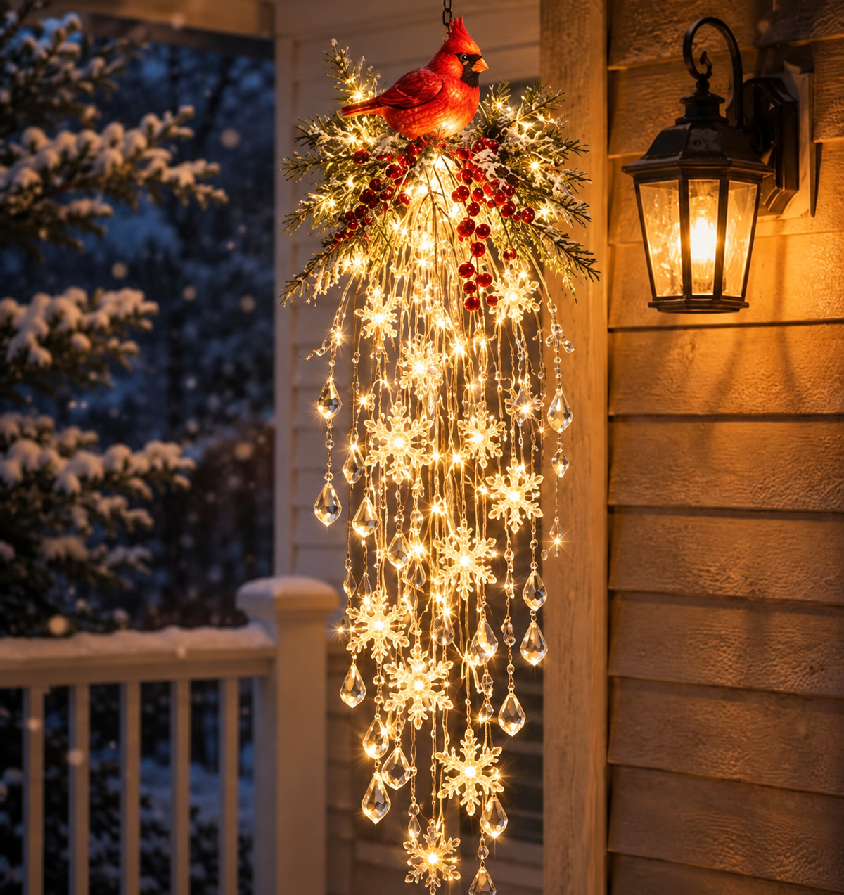 Luz de Natal Cristal em Cascata Glacia™