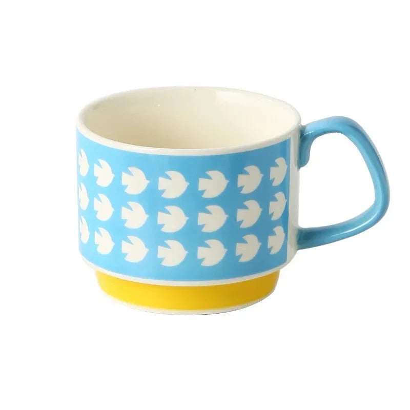 Ardena — Ceramic Stackable Coffee Mug with Vibrant Midcentury Design